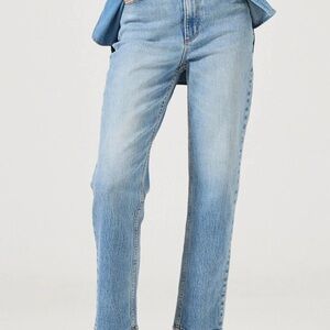 ROLLA'S Loulou Straight Lennon Blue Light Blue Straight Leg Jeans